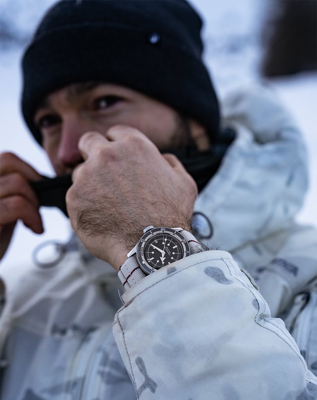 Serica Ref. 5330 Dive Chronometer, Taucheruhr aus Edelstahl mit Datumsanzeige