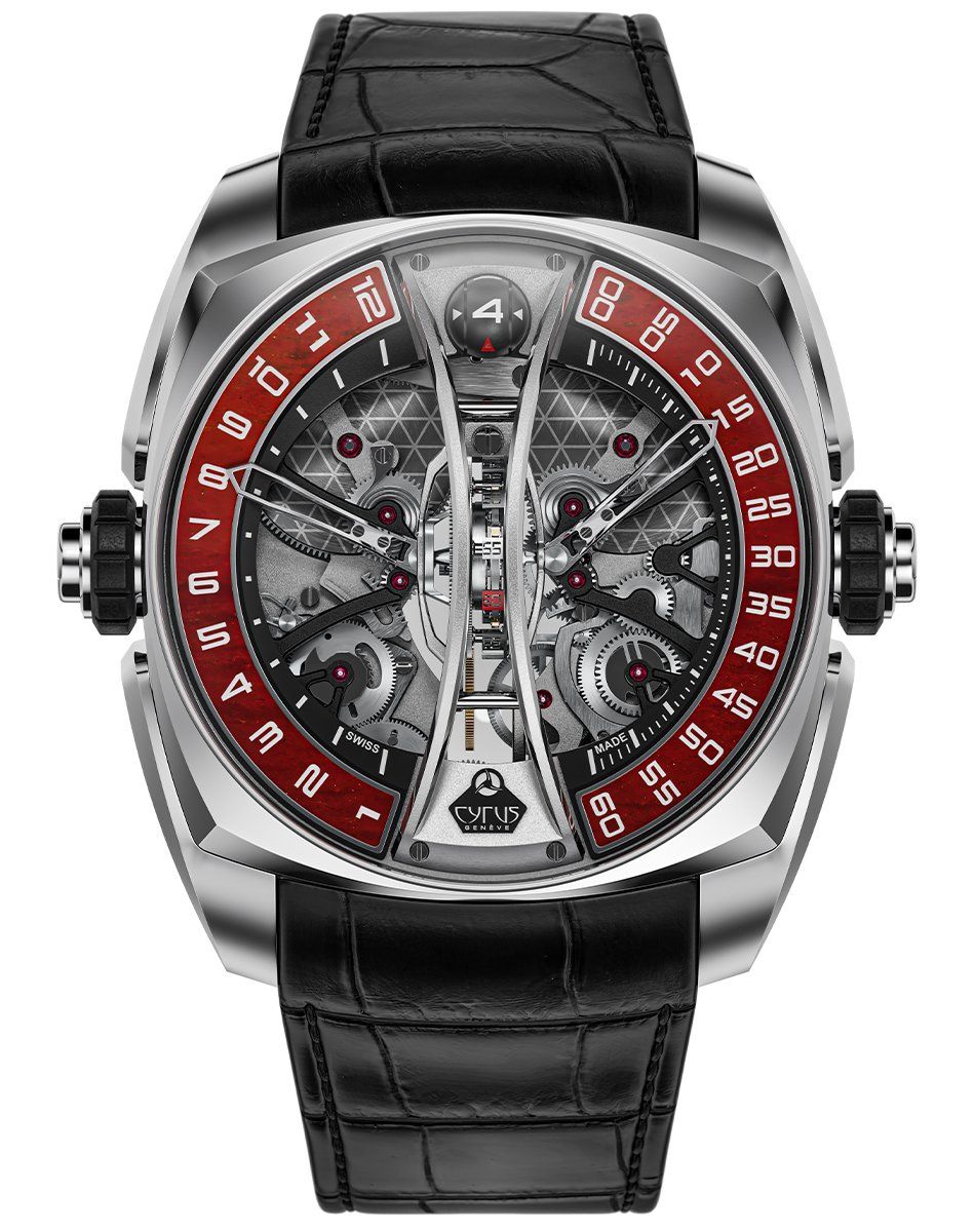 Cyrus – Klepcys Vertical Tourbillon Jasper, ausgefallenes Haute-Horlogerie-Modell mit Tourbillon
