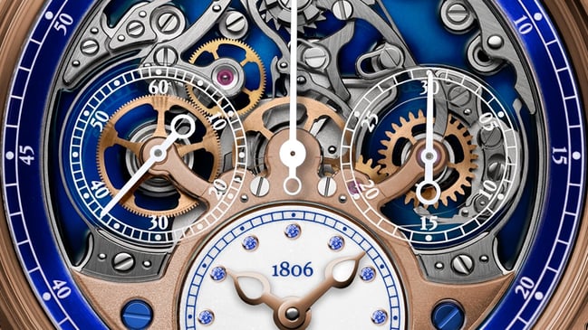 Deatil, zifferblatt der Louis Moinet Memoris Diamonds