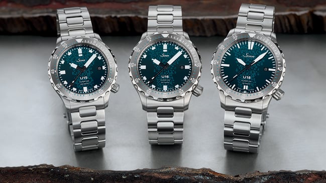 Sinn Spezialuhren, drei Taucheruhren U15 U16 U18