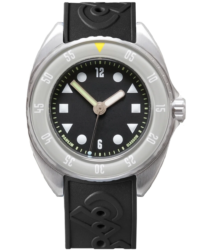 Paulin – Mara Black, Taucheruhr mit Automatikwerk und schwarzem Zifferblatt