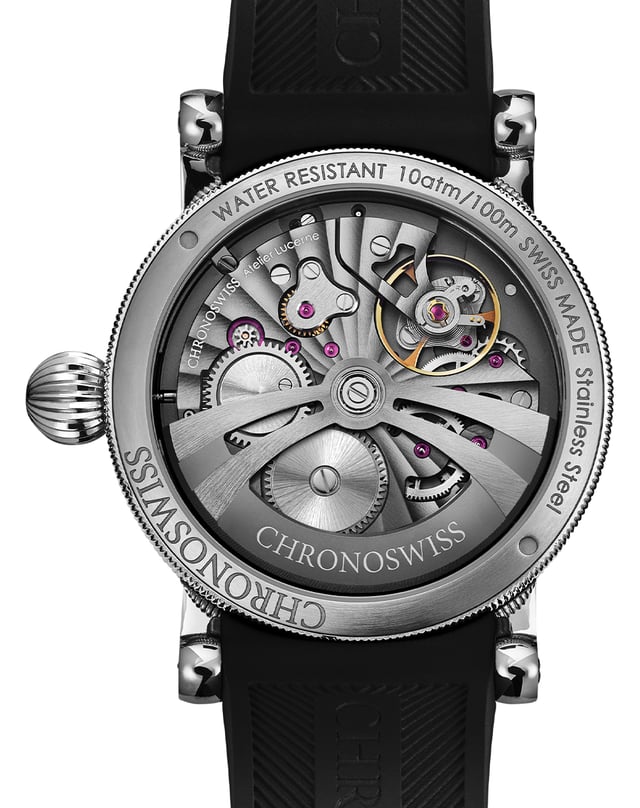 Chronoswiss – Delphis Glacier, automatische Titanuhr mit springender Stunde und Regulator-Komplikation