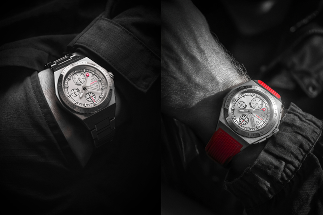 die beiden Armbandoptionen der Micromilspec Milgraph T5