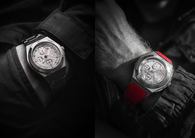 die beiden Armbandoptionen der Micromilspec Milgraph T5