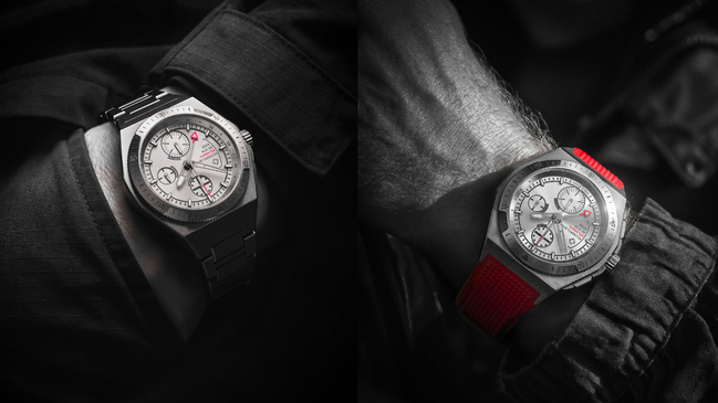 die beiden Armbandoptionen der Micromilspec Milgraph T5