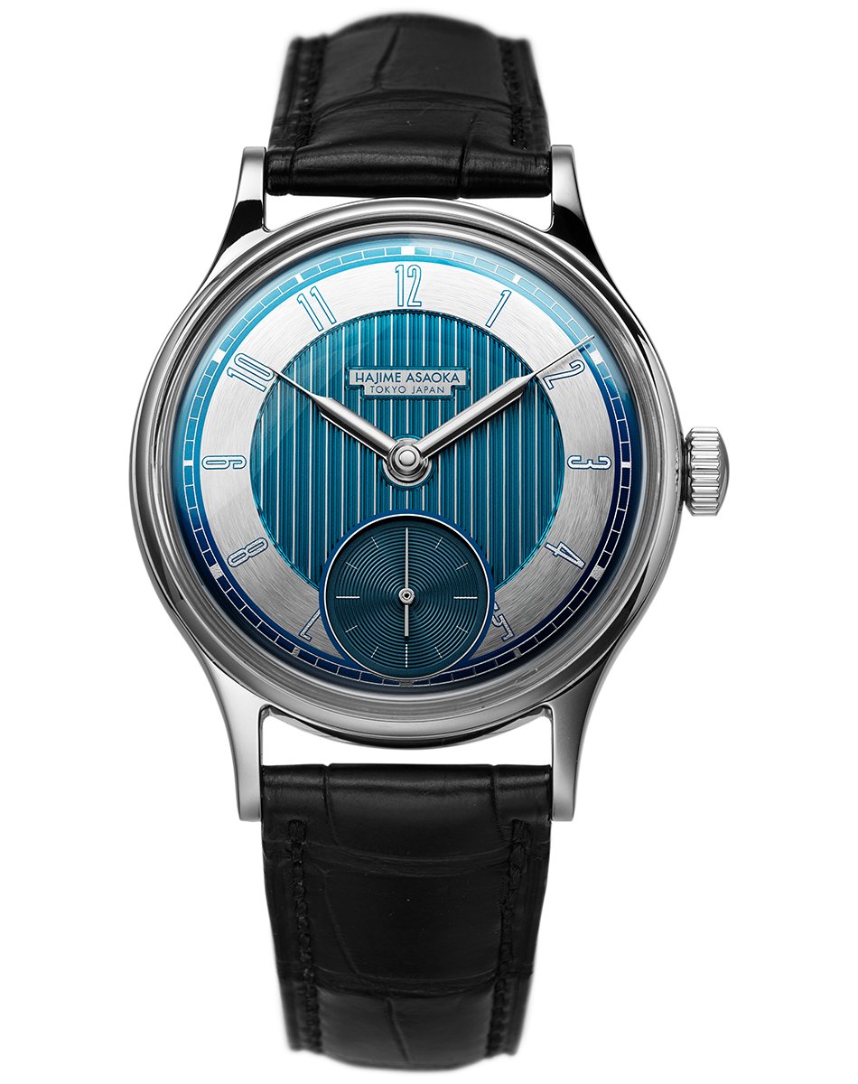 Tsunami "Art Deco" von Hajime Asaoka, Luxusuhr mit Lederband