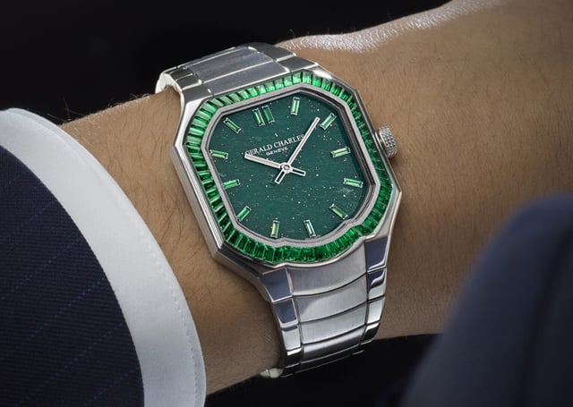 Gerald Charles Masterlink Gem Set Stone dial Green Aventurine dial: Wrist, Titel