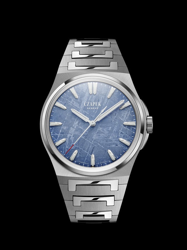 Czapek Antarctique Frozen Meteor 40.5mm: Frontansicht Uhr