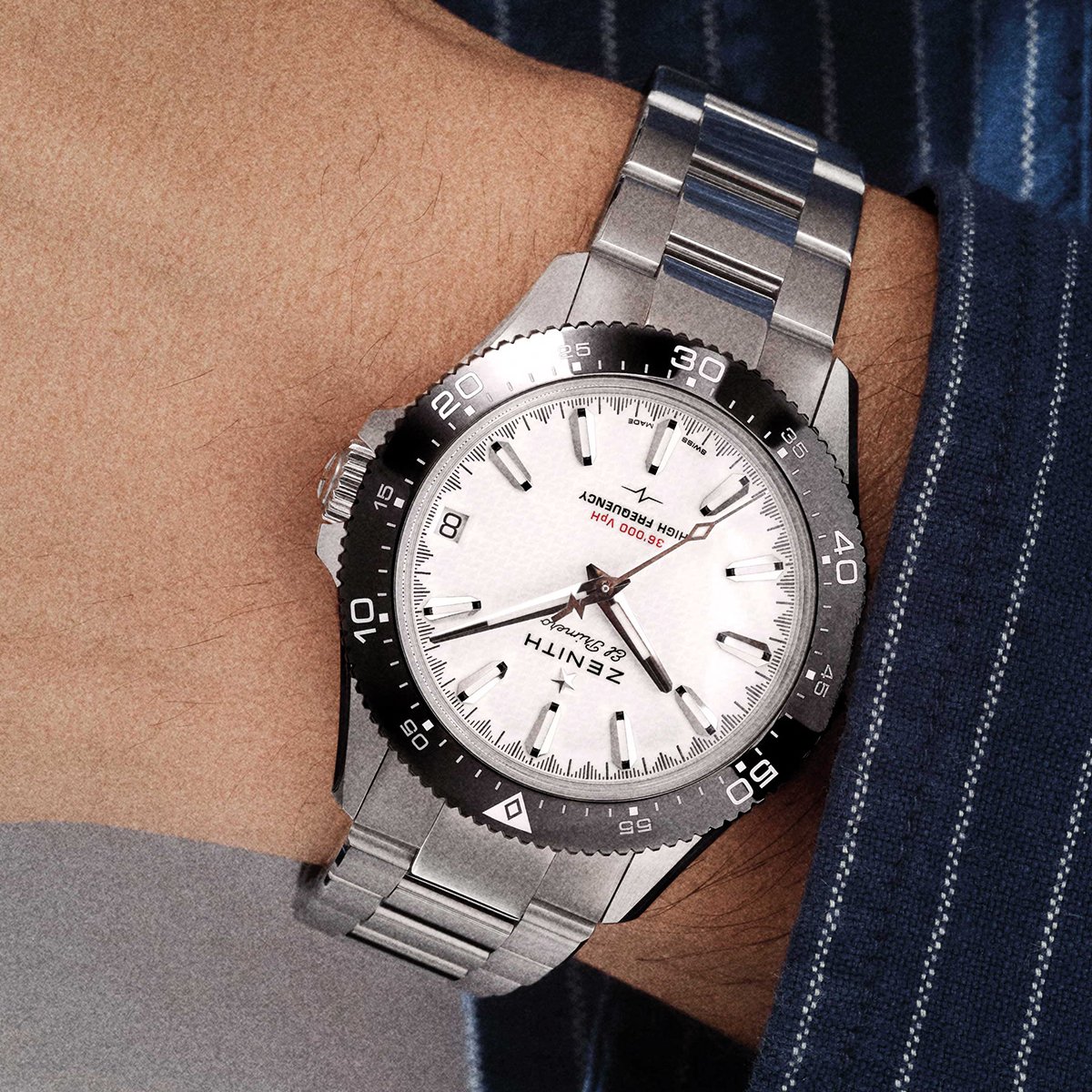 Zenith Chronomaster Solo Sport, Uhr am Handgelenk