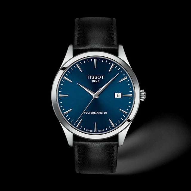 Tissot: Classic Dream Automatic Edelstahl mit blauem Zifferblatt
