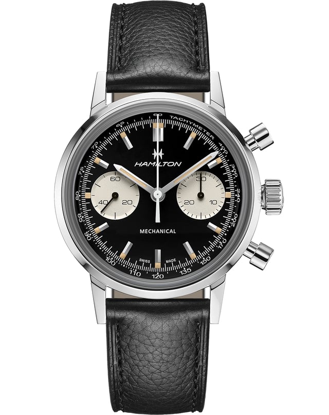 Hamilton – American Classic Intra-Matic Chronograph H, mechanischer Chronograph mit Lederband