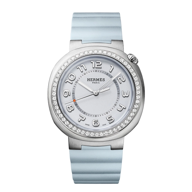 Hermès Cut Azurblau mit Diamanten