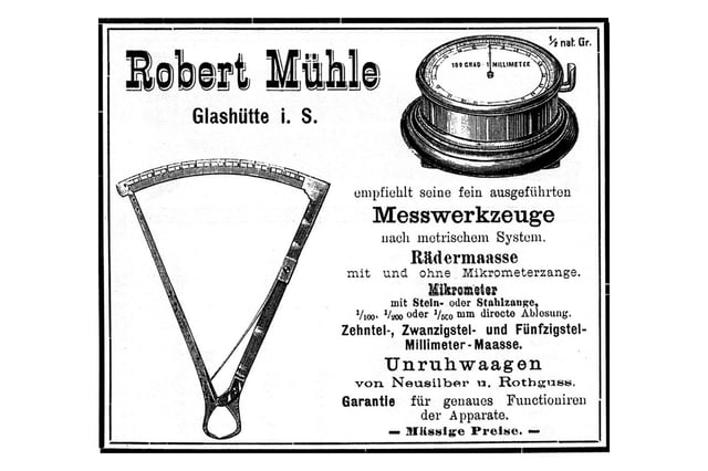R. Mühle & Sohn: Werbung von 1895