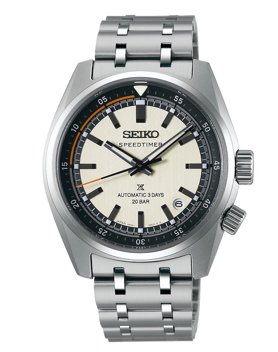 Seiko: Speedtimer Automatic SPB513 mit hellem Zifferblatt