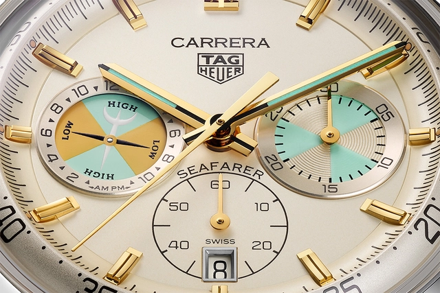 TAG Heuer Carrera Chronograph Seafarer, Zifferblatt Detailansicht