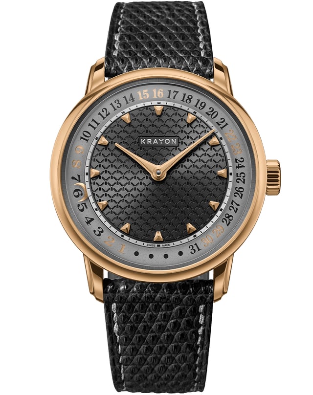 Krayon – Anyday Roségold, goldene und elegante Uhr mit mechanischem Werk und besonderer Kalenderfunktion