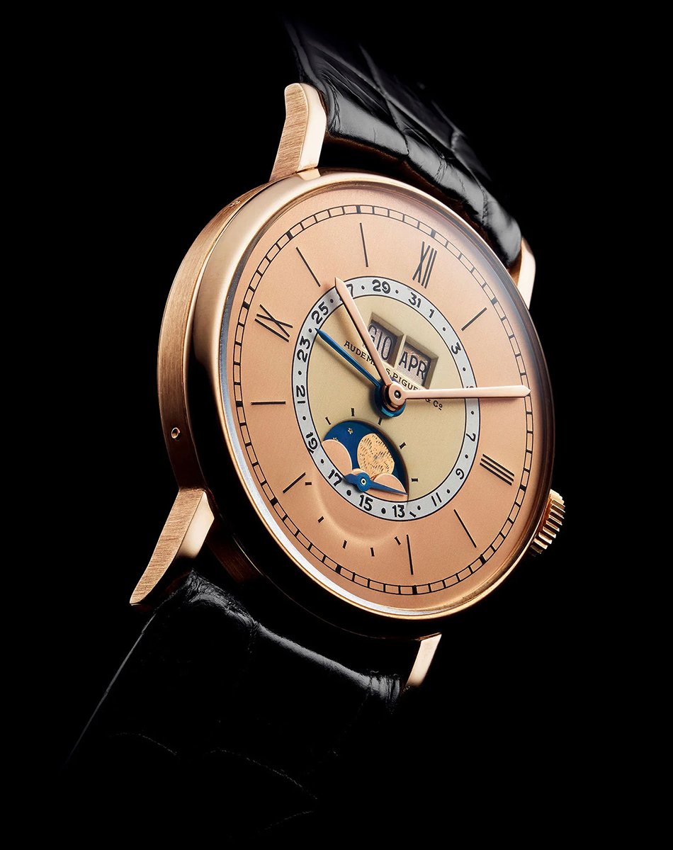 Vintage Kalenderuhr von Audemars Piguet, Golduhr mit mechanischem Werk