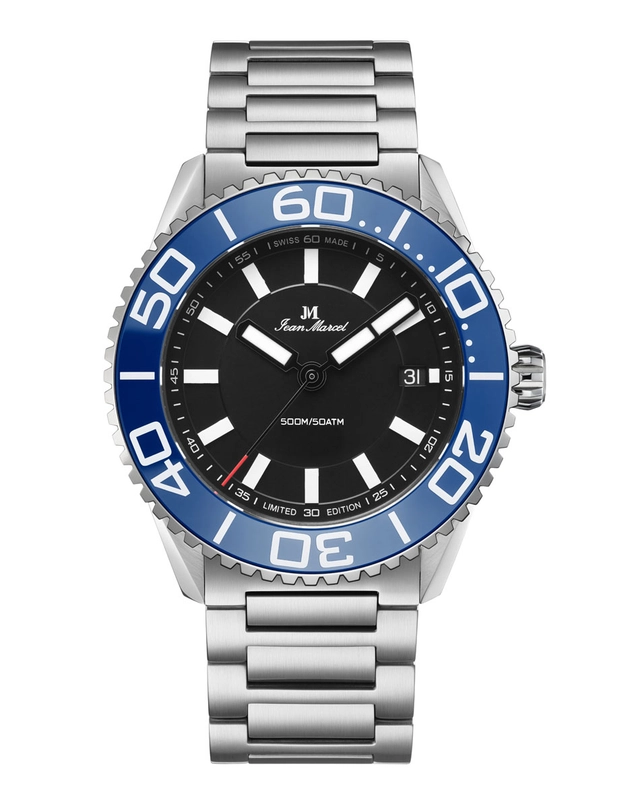 Jean Marcel Maris Ti500 Automatic mit blauer Lünette