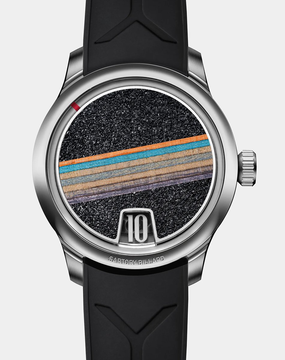 Sartory-Billard SB10 Jumping Hour “50–50 Grind”, außergewöhnliche Uhr mit springender Stunde