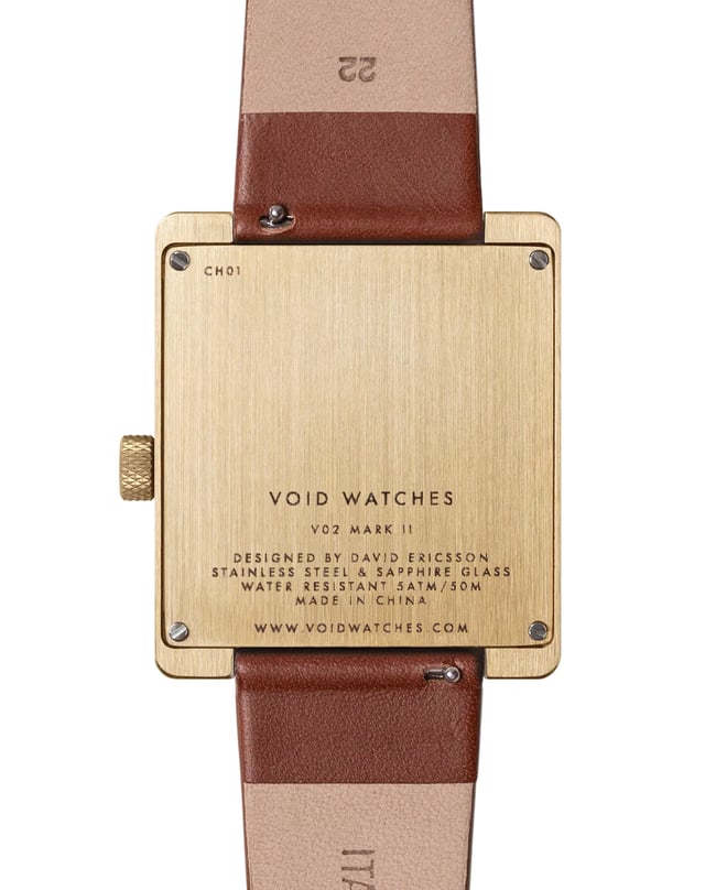 Void Watches – V02MKII, ausgefallene Uhr aus Edelstahl mit besonderer Zeitanzeige