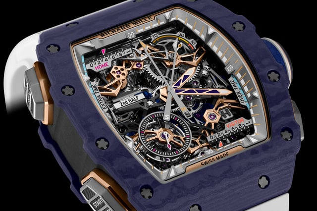 Richard Mille: RM 41-01 Tourbillon Soccer in Dark Blue Quartz TPT