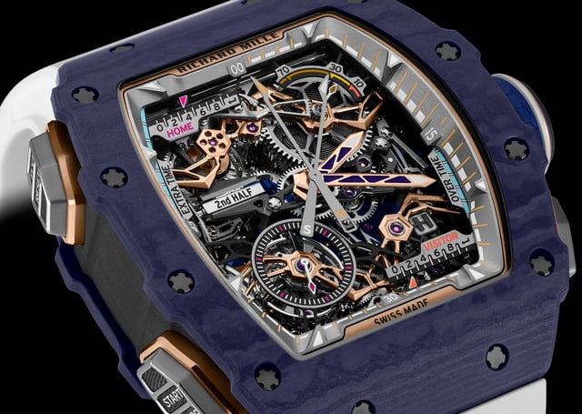 Richard Mille: RM 41-01 Tourbillon Soccer in Dark Blue Quartz TPT