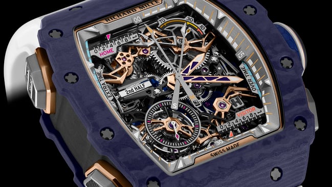 Richard Mille: RM 41-01 Tourbillon Soccer in Dark Blue Quartz TPT
