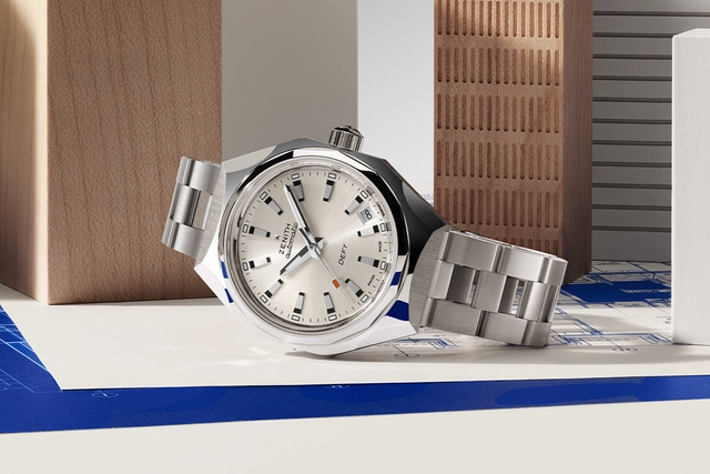 Zenith – Defy Revival A3643, Retro-Uhr mit Automatikkaliber und silberfarbenem Zifferblatt