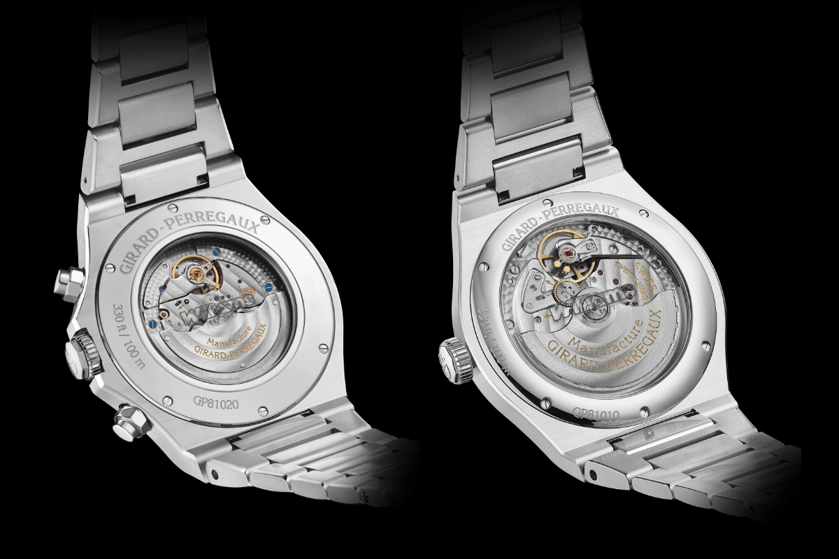 Rückseite, gehäuseboden der Girard-Perregaux Laureato Williams Edition und Laureato Chronograph Williams Edition
