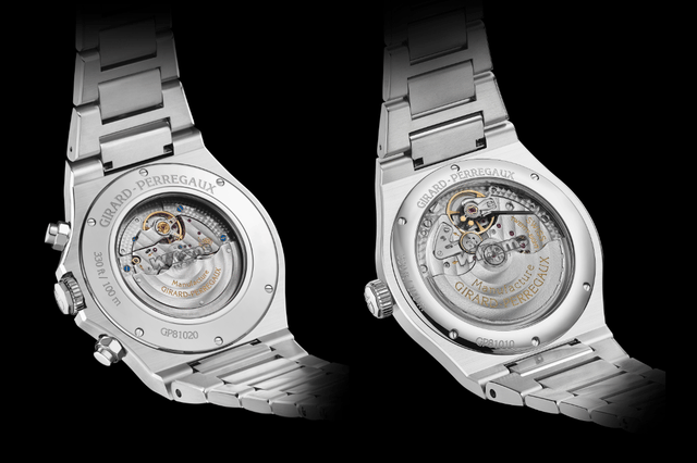 Rückseite, gehäuseboden der Girard-Perregaux Laureato Williams Edition und Laureato Chronograph Williams Edition
