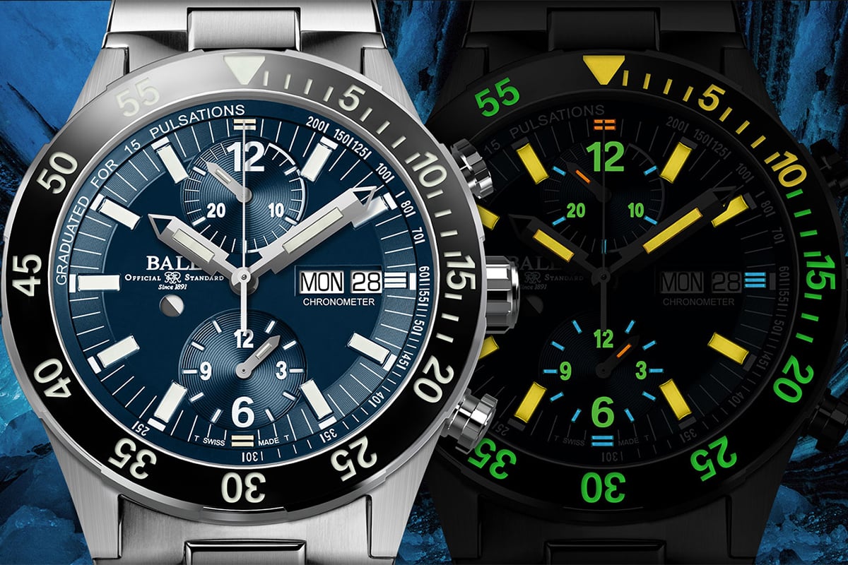 Ball – Roadmaster Rescue Chronograph, Automatik-Chronograph aus Edelstahl