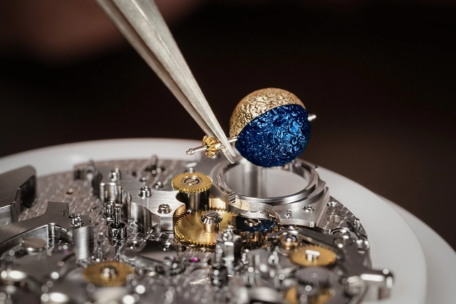 Vacheron Constantin Métiers d’Art Tribute to the Quest of Time, dreidimensionale Mondphase