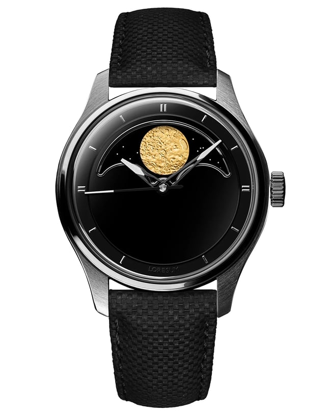 Loresum – LS04 Moon Landing 55th Limited Edition, elegante Automatikuhr mit Mondphase