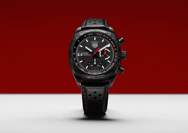 TAG Heuer – Monza Flyback Chronograph, limitierter Chronograph aus Carbon mit Automatikkaliber 