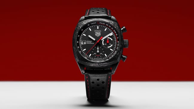 TAG Heuer – Monza Flyback Chronograph, limitierter Chronograph aus Carbon mit Automatikkaliber 