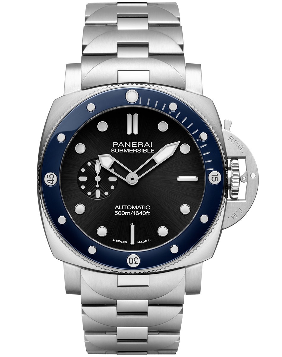 Panerai – Submersible PAM01756, Taucheruhr mit Automatikkaliber und Metallband