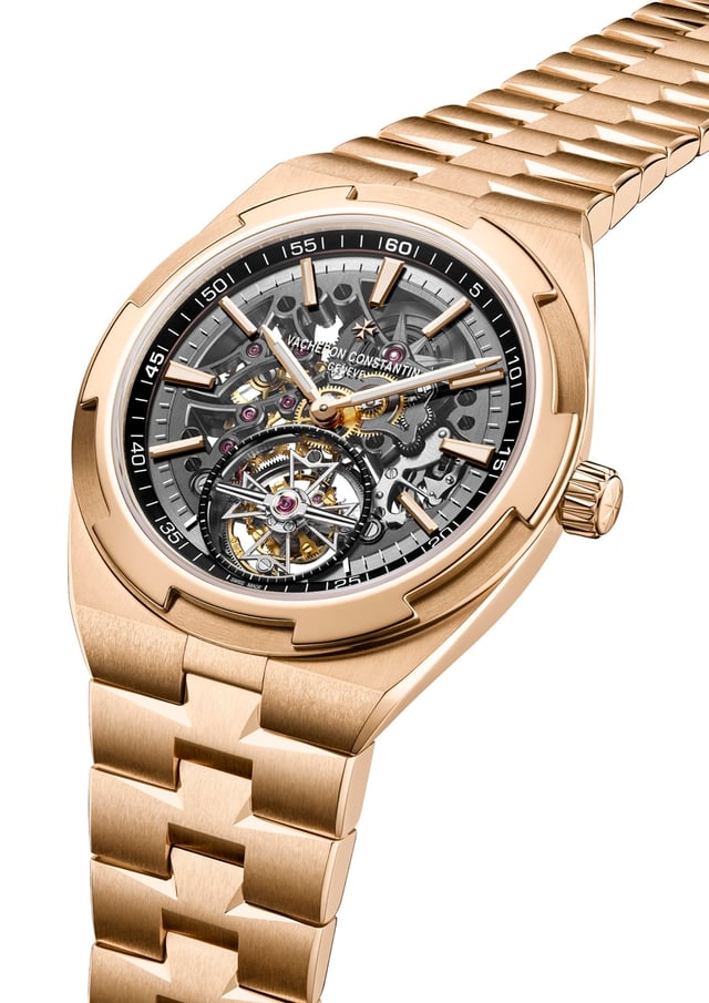 Vacheron Constantin: Overseas Tourbillon Skelett in Roségold