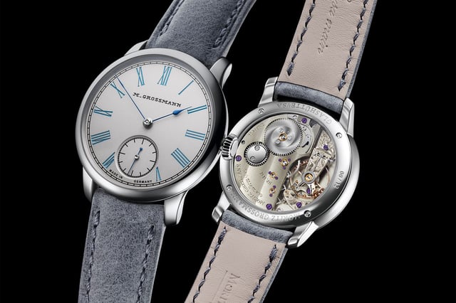 Moritz Grossmann: Tefnut 36 anreibeversilbert türkisblau Vorder- und Rückseite