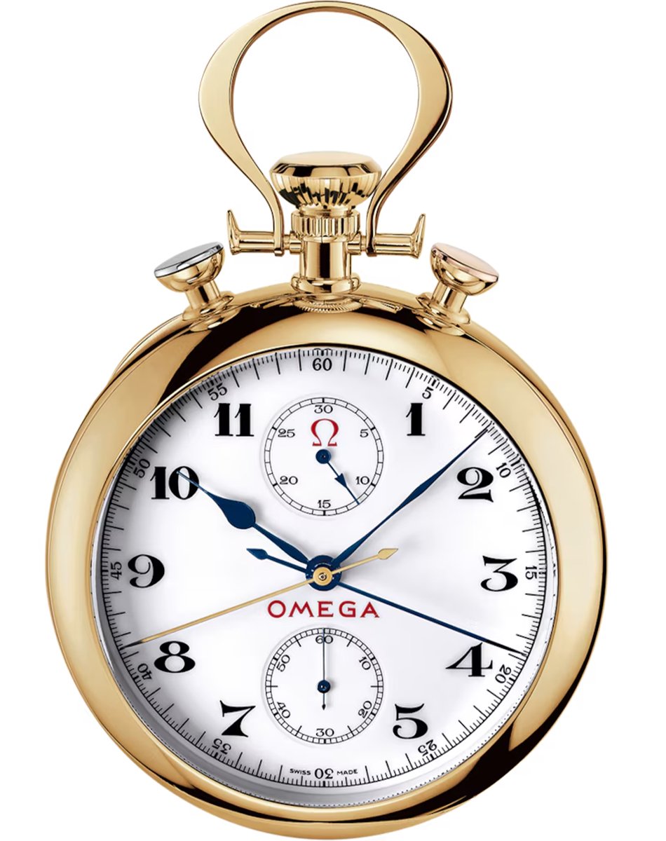 Omega Specialities Olympic Pocket Watch 1932, Taschenuhr aus Gold