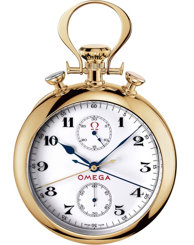 Omega Specialities Olympic Pocket Watch 1932, Taschenuhr aus Gold