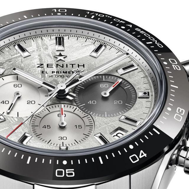 Zenith Chronomaster Sport Meteorite Zifferblattdetail