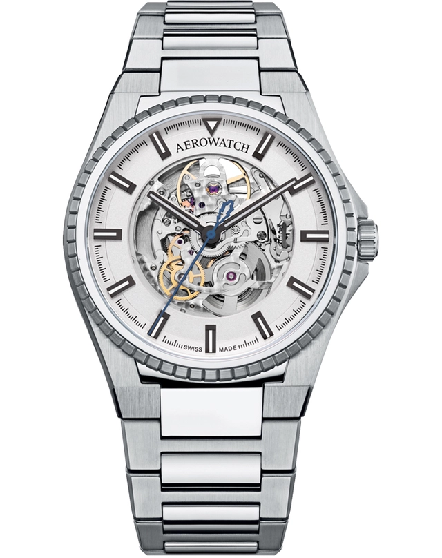 Milan Skelett Auto, Automatikuhr mit skelettiertem Zifferblatt