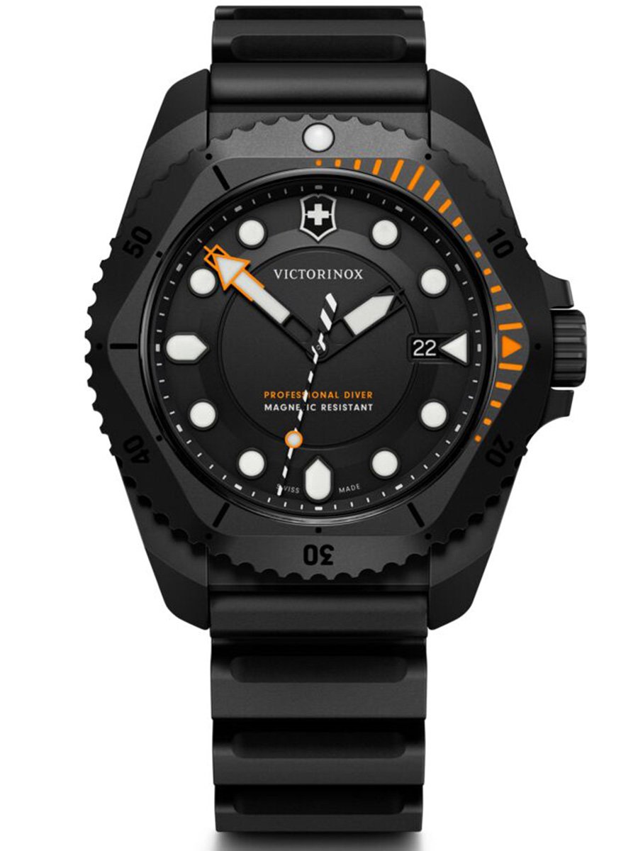 Victorinox Dive Pro Quarz, Ref. 242069, schwarze Uhr