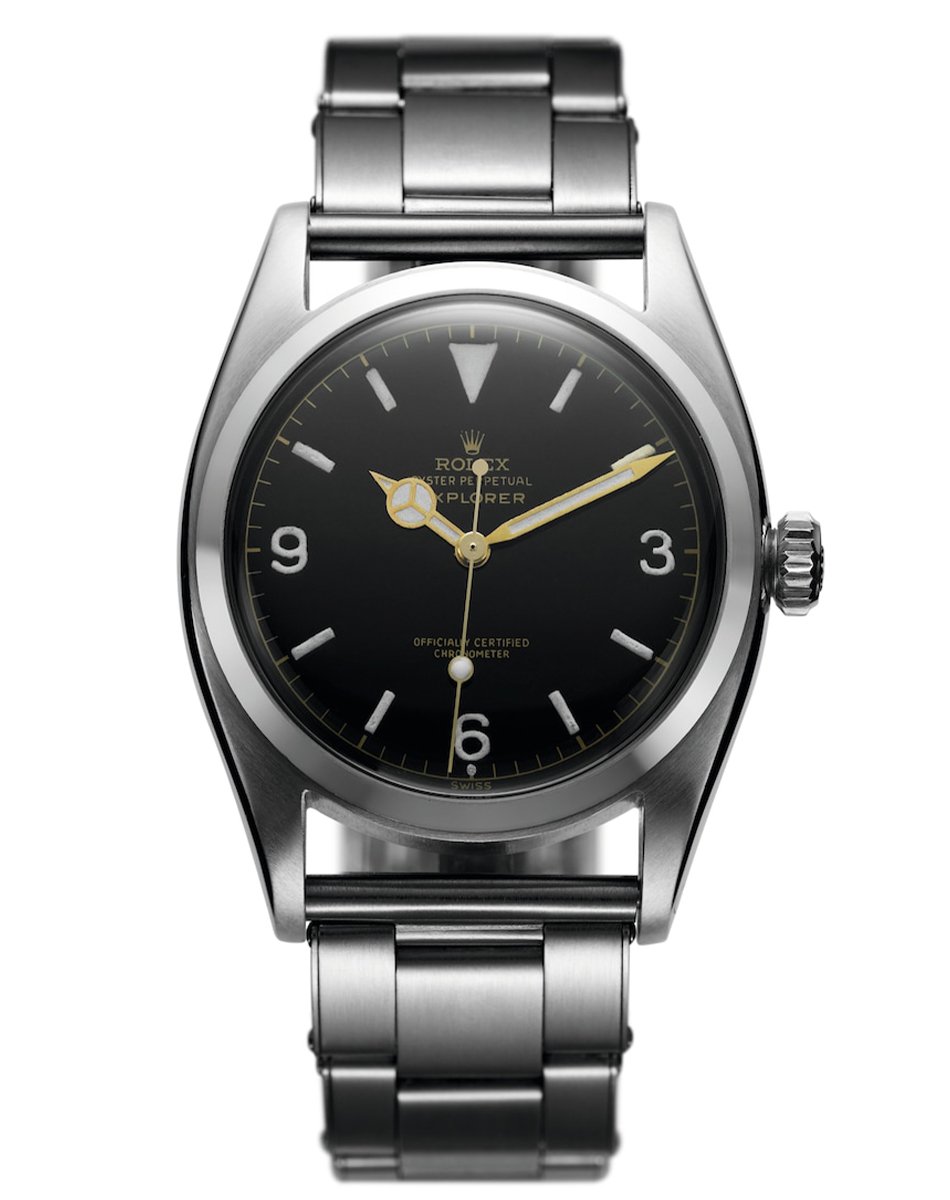 Vintage Rolex Explorer, Edelstahluhr mit Automatikkaliber 