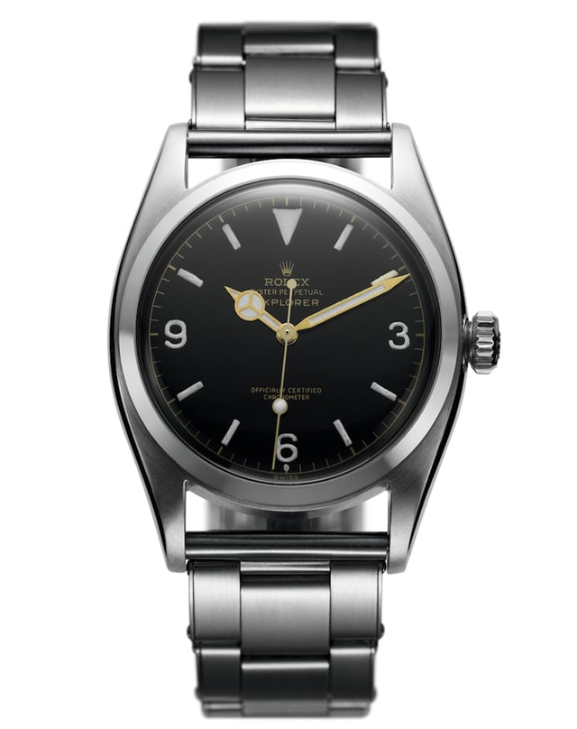 Vintage Rolex Explorer, Edelstahluhr mit Automatikkaliber 