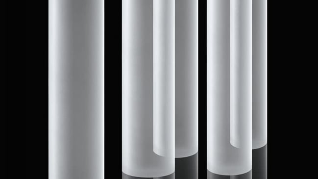 Saphirglas in Zylinderform