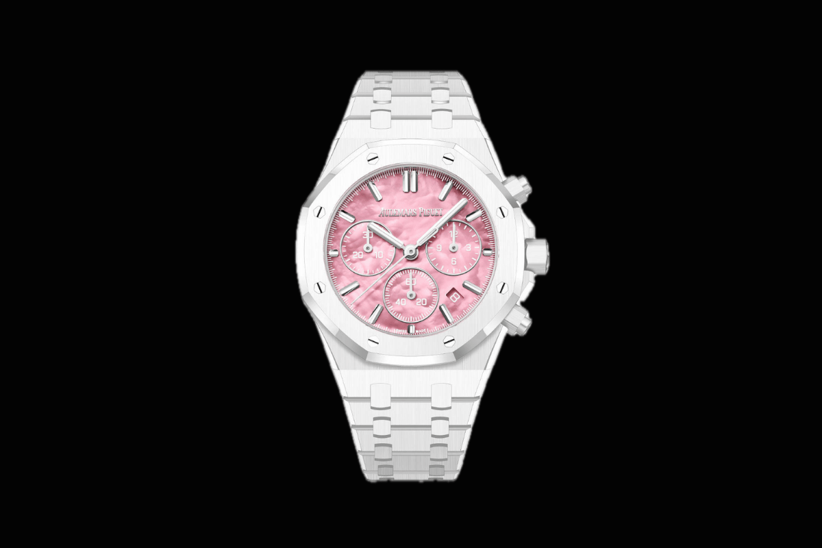 Front der Audemars Piguet Royal Oak Selfwinding Chronograph-Serena Williams-Limited Edition, Armband