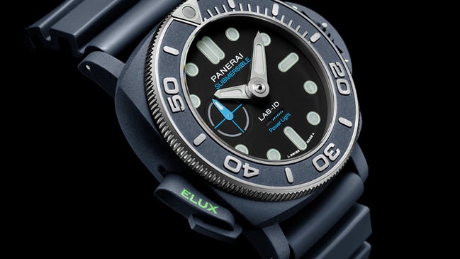 Panerai, mechanische Taucheruhr mit elektrischer Leuchtanzeige