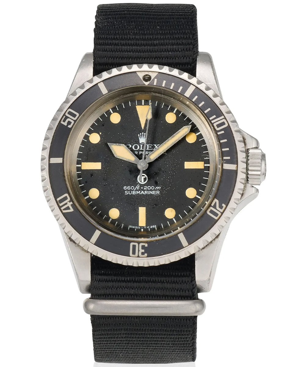 Rolex Military Submariner Ref. 5513/5517 (ca. 1975), Taucheruhr mit Automatikwerk