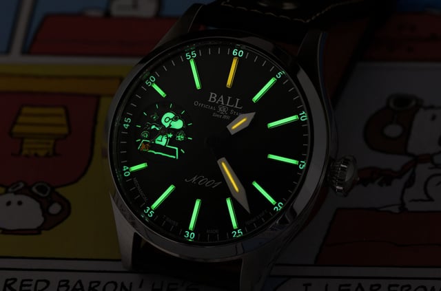 Die Ball Engineer Master II Snoopy Flying Ace im Dunkel